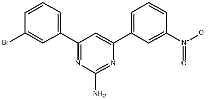 4-(3-bromophenyl)-6-(3-nitrophenyl)pyrimidin-2-amine Structure