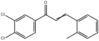 (2E)-1-(3,4-dichlorophenyl)-3-(2-methylphenyl)prop-2-en-1-one 구조식 이미지
