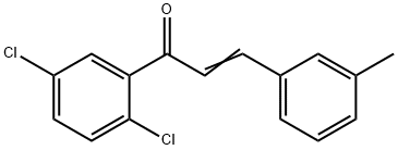 (2E)-1-(2,5-dichlorophenyl)-3-(3-methylphenyl)prop-2-en-1-one 구조식 이미지