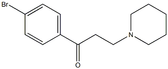 1-Propanone, 1-(4-bromophenyl)-3-(1-piperidinyl)- Structure