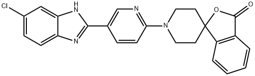 1'-(5-(5-chloro-1H-benzo[d]imidazol-2-yl)pyridin-2-yl)-3H-spiro[isobenzofuran-1,4'-piperidin]-3-one Structure