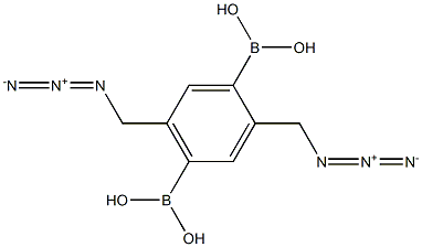 2,5-bis(azidomethyl)-1,4-phenylenediboronic acid Structure