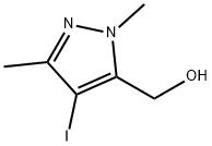 (4-iodo-2,5-dimethylpyrazol-3-yl)methanol 구조식 이미지