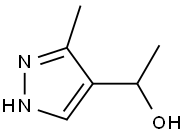1-(3-Methyl-1H-Pyrazol-4-Yl)-Ethanol 구조식 이미지