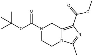 7-tert-butyl 1-methyl 3-methyl-5H,6H,7H,8H-imidazo[1,5-a]pyrazine-1,7-dicarboxylate Structure