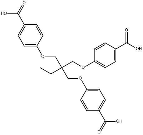 4,4'-[[2-[(4-carboxyphenoxy)methyl]-2-ethylpropane-1,3-diyl]dioxy]dibenzoic acid 구조식 이미지