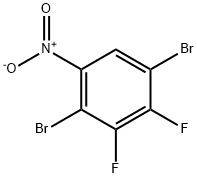 1,4-Dibromo-2,3-difluoro-5-nitro-benzene Structure