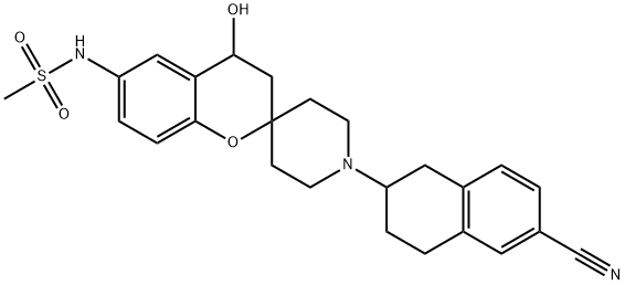 Spiro[2H-1-benzopyran-2,4'-piperidine], methanesulfonamide deriv. 구조식 이미지