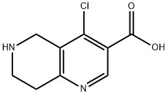 4-chloro-5,6,7,8-tetrahydro-1,6-naphthyridine-3-carboxylic acid Structure