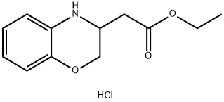 ETHYL 2-(3,4-DIHYDRO-2H-BENZO[B][1,4]OXAZIN-3-YL)ACETATE HCL 구조식 이미지
