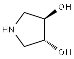 (3R,4R)-pyrrolidine-3,4-diol Structure