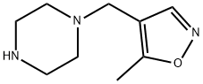 1-[(5-methylisoxazol-4-yl)methyl]piperazine Structure