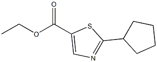 Ethyl 2-cyclopentylthiazole-5-carboxylate 구조식 이미지