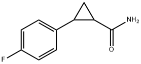 2-(4-Fluoro-phenyl)-cyclopropanecarboxylic acid amide Structure