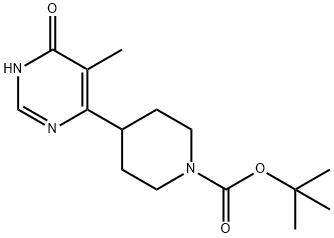 tert-butyl4-(5-methyl-6-oxo-1,6-dihydropyrimidin-4-yl)piperidine-1-carboxylate Structure