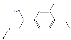 1-(3-FLUORO-4-METHOXYPHENYL)ETHAN-1-AMINE HYDROCHLORIDE Structure