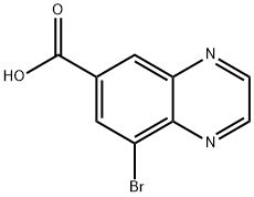 8-Bromoquinoxaline-6-carbox ylic acid Structure