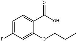 4-Fluoro-2-n-propoxybenzoic acid Structure