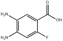 4,5-Diamino-2-fluorobenzoic acid 구조식 이미지