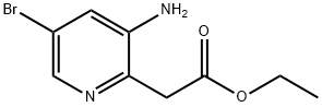 2-Pyridineacetic acid, 3-amino-5-bromo-, ethyl ester Structure