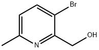 (3-bromanyl-6-methyl-pyridin-2-yl)methanol Structure