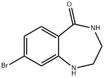 8-Bromo-1,2,3,4-tetrahydro-benzo[e][1,4]diazepin-5-one 구조식 이미지