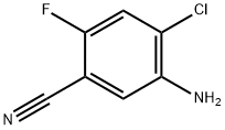 5-Amino-4-chloro-2-fluoro-benzonitrile Structure