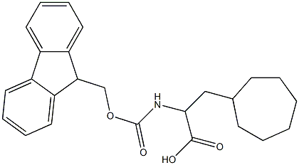 a-(Fmoc-amino)cycloheptanepropanoic acid Structure