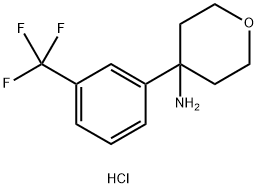 4-[3-(Trifluoromethyl)phenyl]oxan-4-amine hydrochloride Structure