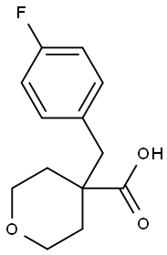 4-[(4-Fluorophenyl)methyl]oxane-4-carboxylic acid Structure