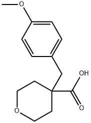 4-[(4-Methoxyphenyl)methyl]oxane-4-carboxylic acid Structure