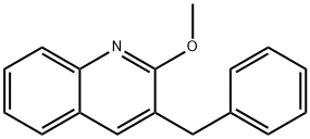 Quinoline, 2-methoxy-3-(phenylmethyl)- 구조식 이미지