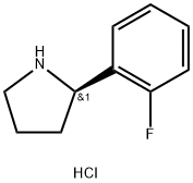 (2R)-2-(2-FLUOROPHENYL)PYRROLIDINE HCL Structure