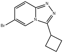 6-Bromo-3-cyclobutyl-[1,2,4]triazolo[4,3-a]pyridine 구조식 이미지