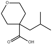 4-(2-Methylpropyl)oxane-4-carboxylic acid Structure