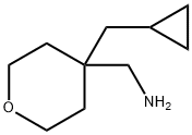 [4-(Cyclopropylmethyl)oxan-4-yl]methanamine 구조식 이미지