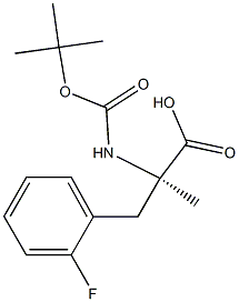 (2R)-2-{[(tert-butoxy)carbonyl]amino}-3-(2-fluorophenyl)-2-methylpropanoic acid Structure