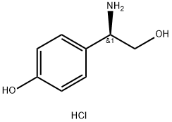 (R)-4-(1-Amino-2-hydroxyethyl)phenol hydrochloride Structure