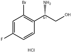 (2S)-2-AMINO-2-(2-BROMO-4-FLUOROPHENYL)ETHAN-1-OL HYDROCHLORIDE Structure