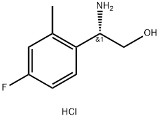 (2S)-2-AMINO-2-(4-FLUORO-2-METHYLPHENYL)ETHAN-1-OL HYDROCHLORIDE Structure