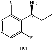 (1S)-1-(2-CHLORO-6-FLUOROPHENYL)PROPAN-1-AMINE HYDROCHLORIDE Structure