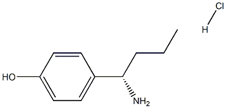 (S)-4-(1-AMINOBUTYL)PHENOL HYDROCHLORIDE 구조식 이미지