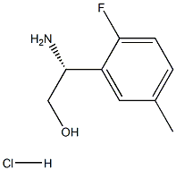 (2R)-2-AMINO-2-(2-FLUORO-5-METHYLPHENYL)ETHAN-1-OL HYDROCHLORIDE Structure