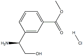 (S)-Methyl 3-(1-amino-2-hydroxyethyl)benzoate hydrochloride Structure