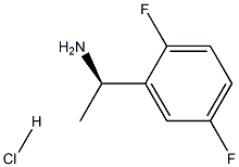 (1R)-1-(2,5-DIFLUOROPHENYL)ETHAN-1-AMINE HYDROCHLORIDE Structure