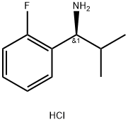 (1S)-1-(2-FLUOROPHENYL)-2-METHYLPROPAN-1-AMINE HYDROCHLORIDE Structure