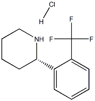 (S)-2-(2-(Trifluoromethyl)phenyl)piperidine hydrochloride Structure