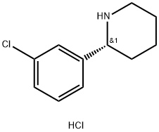 (R)-2-(3-chlorophenyl)piperidine hydrochloride 구조식 이미지