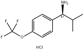 (1S)-2-METHYL-1-[4-(TRIFLUOROMETHOXY)PHENYL]PROPYLAMINE HYDROCHLORIDE Structure