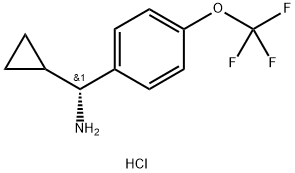 (1R)CYCLOPROPYL[4-(TRIFLUOROMETHOXY)PHENYL]METHYLAMINE HYDROCHLORIDE Structure